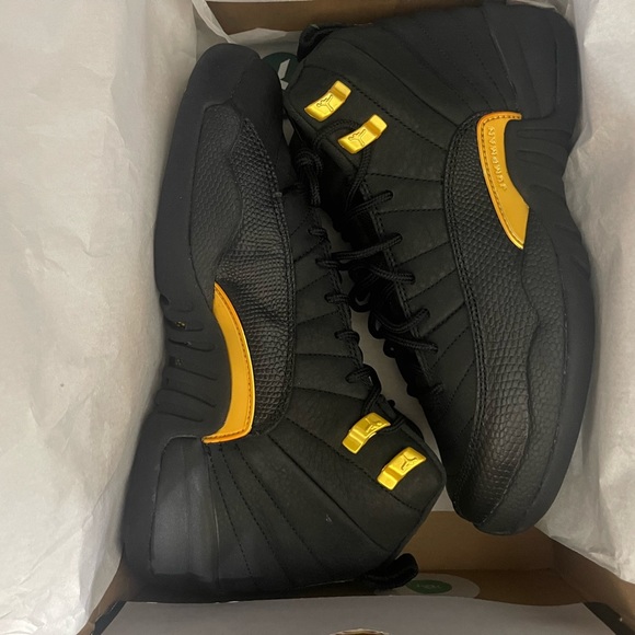 “New” Jordan 12 Retro Taxi Black/Gold Shoe Size 6 - Picture 10 of 10